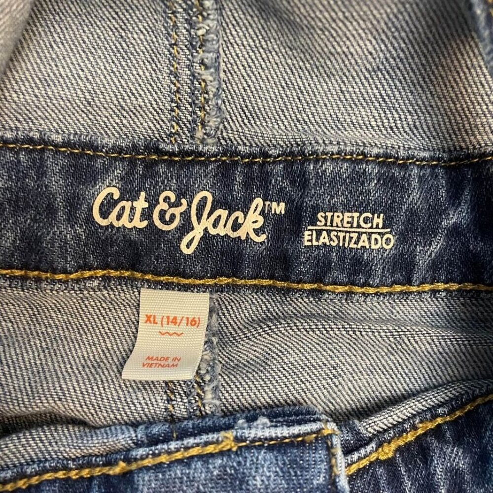 Cat & Jack girls denim skirtall medium 10/12 - Picture 4 of 5